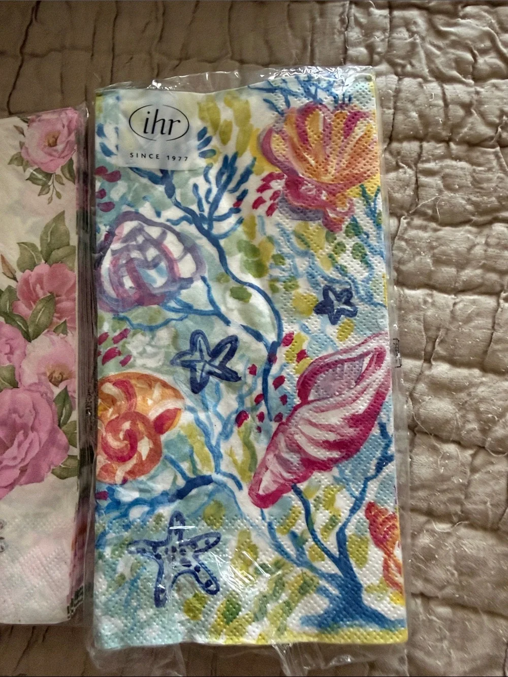 Paper napkins three different kinds